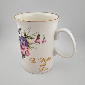 Royal Winchester Coffee Cup Bone China England Pink Roses Mother Love 10 oz